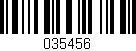 Código de barras (EAN, GTIN, SKU, ISBN): '035456'