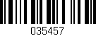 Código de barras (EAN, GTIN, SKU, ISBN): '035457'