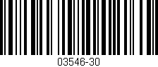 Código de barras (EAN, GTIN, SKU, ISBN): '03546-30'