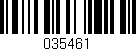 Código de barras (EAN, GTIN, SKU, ISBN): '035461'