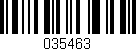Código de barras (EAN, GTIN, SKU, ISBN): '035463'