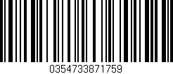 Código de barras (EAN, GTIN, SKU, ISBN): '0354733871759'