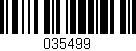 Código de barras (EAN, GTIN, SKU, ISBN): '035499'