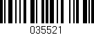 Código de barras (EAN, GTIN, SKU, ISBN): '035521'