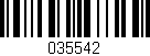 Código de barras (EAN, GTIN, SKU, ISBN): '035542'