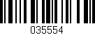 Código de barras (EAN, GTIN, SKU, ISBN): '035554'