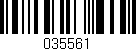 Código de barras (EAN, GTIN, SKU, ISBN): '035561'