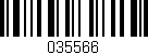 Código de barras (EAN, GTIN, SKU, ISBN): '035566'