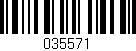Código de barras (EAN, GTIN, SKU, ISBN): '035571'