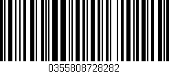 Código de barras (EAN, GTIN, SKU, ISBN): '0355808728282'