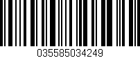 Código de barras (EAN, GTIN, SKU, ISBN): '035585034249'
