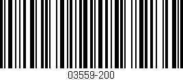 Código de barras (EAN, GTIN, SKU, ISBN): '03559-200'