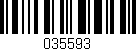 Código de barras (EAN, GTIN, SKU, ISBN): '035593'