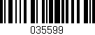 Código de barras (EAN, GTIN, SKU, ISBN): '035599'