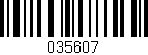 Código de barras (EAN, GTIN, SKU, ISBN): '035607'
