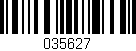 Código de barras (EAN, GTIN, SKU, ISBN): '035627'
