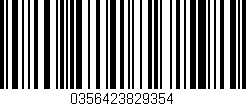 Código de barras (EAN, GTIN, SKU, ISBN): '0356423829354'