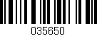 Código de barras (EAN, GTIN, SKU, ISBN): '035650'