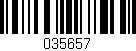 Código de barras (EAN, GTIN, SKU, ISBN): '035657'