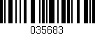 Código de barras (EAN, GTIN, SKU, ISBN): '035683'