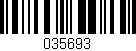 Código de barras (EAN, GTIN, SKU, ISBN): '035693'
