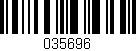 Código de barras (EAN, GTIN, SKU, ISBN): '035696'