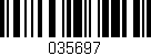 Código de barras (EAN, GTIN, SKU, ISBN): '035697'