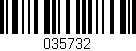 Código de barras (EAN, GTIN, SKU, ISBN): '035732'