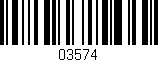 Código de barras (EAN, GTIN, SKU, ISBN): '03574'