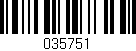 Código de barras (EAN, GTIN, SKU, ISBN): '035751'
