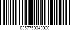 Código de barras (EAN, GTIN, SKU, ISBN): '0357759348328'