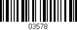 Código de barras (EAN, GTIN, SKU, ISBN): '03578'