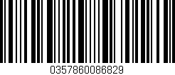 Código de barras (EAN, GTIN, SKU, ISBN): '0357860086829'