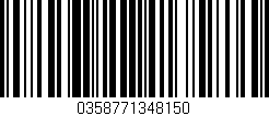 Código de barras (EAN, GTIN, SKU, ISBN): '0358771348150'