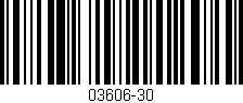 Código de barras (EAN, GTIN, SKU, ISBN): '03606-30'