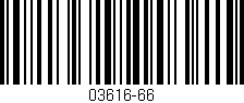 Código de barras (EAN, GTIN, SKU, ISBN): '03616-66'
