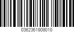Código de barras (EAN, GTIN, SKU, ISBN): '0362361909010'