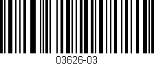 Código de barras (EAN, GTIN, SKU, ISBN): '03626-03'