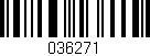Código de barras (EAN, GTIN, SKU, ISBN): '036271'