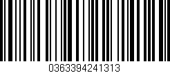 Código de barras (EAN, GTIN, SKU, ISBN): '0363394241313'