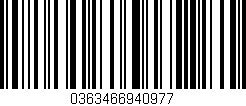Código de barras (EAN, GTIN, SKU, ISBN): '0363466940977'