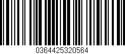 Código de barras (EAN, GTIN, SKU, ISBN): '0364425320564'