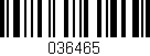 Código de barras (EAN, GTIN, SKU, ISBN): '036465'