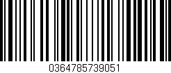Código de barras (EAN, GTIN, SKU, ISBN): '0364785739051'