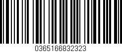 Código de barras (EAN, GTIN, SKU, ISBN): '0365166832323'
