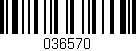 Código de barras (EAN, GTIN, SKU, ISBN): '036570'