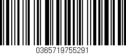 Código de barras (EAN, GTIN, SKU, ISBN): '0365719755291'