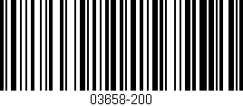Código de barras (EAN, GTIN, SKU, ISBN): '03658-200'