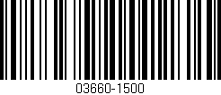 Código de barras (EAN, GTIN, SKU, ISBN): '03660-1500'
