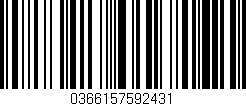 Código de barras (EAN, GTIN, SKU, ISBN): '0366157592431'